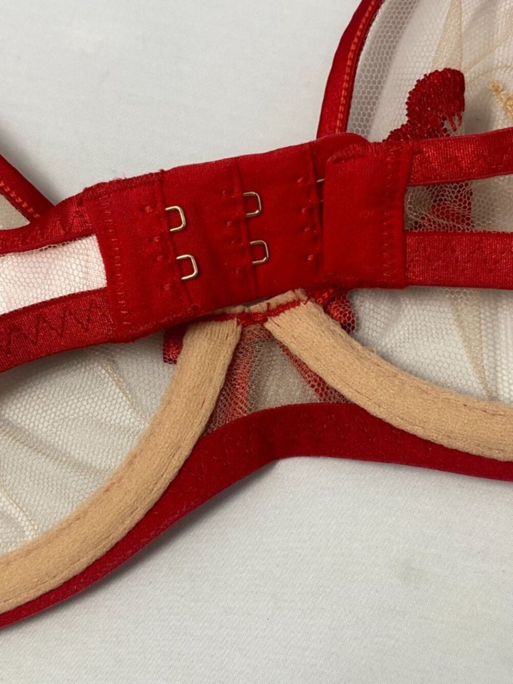Agent Provocateur Lotie Red Kiss Bra 32C New - Picture 13 of 14